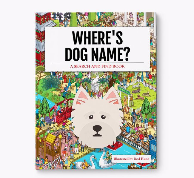 Personalised Where's {dogsName} Book